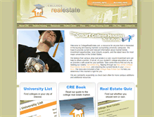 Tablet Screenshot of collegerealestate.com